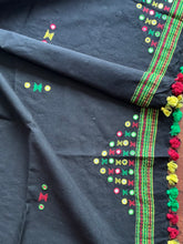 Load image into Gallery viewer, Bhujodi Kala Cotton Blouse Piece (Black)