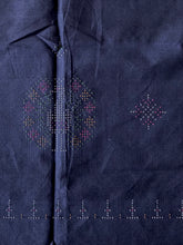 Load image into Gallery viewer, Tangaliya Cotton Blouse piece (Navy)