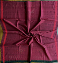 Load image into Gallery viewer, Tangaliya Cotton Blouse piece (Maroon)