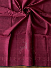 Load image into Gallery viewer, Tangaliya Cotton Blouse piece (Maroon)
