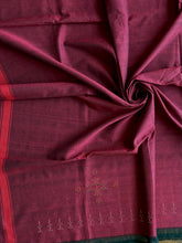 Load image into Gallery viewer, Tangaliya Cotton Blouse piece (Maroon)