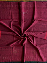 Load image into Gallery viewer, Tangaliya Cotton Blouse piece (Maroon)