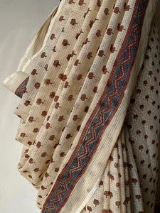 Ajrakh Kota Doria Saree