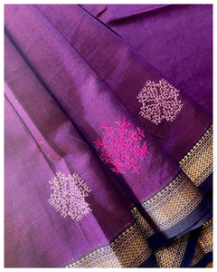 Kasuti Hand- Embroidered Saree