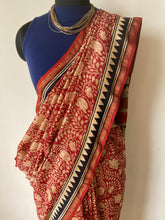 Load image into Gallery viewer, Block-Printed Silk-Cotton Saree