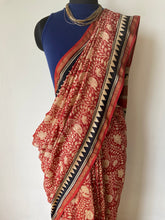 Load image into Gallery viewer, Block-Printed Silk-Cotton Saree