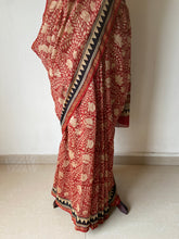 Load image into Gallery viewer, Block-Printed Silk-Cotton Saree