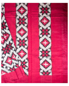 Pochampalli double ikat cotton saree.