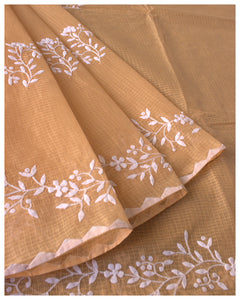 Appliqué Kota Doria Saree