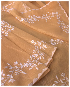 Appliqué Kota Doria Saree