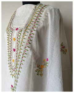 Appliqué Kurta-Dupatta Set