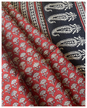 Load image into Gallery viewer, Block-Printed Silk-Cotton Saree