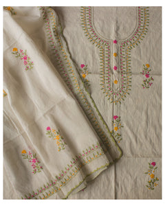 Appliqué Kurta-Dupatta Set