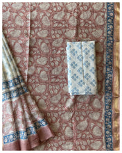 Load image into Gallery viewer, Block Printed Silk Cotton Suit