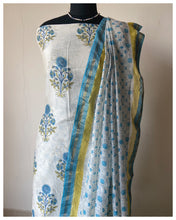 Load image into Gallery viewer, Block Printed Silk Cotton Suit