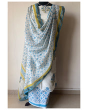 Load image into Gallery viewer, Block Printed Silk Cotton Suit