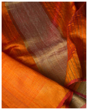 Load image into Gallery viewer, Handwoven Bhagalpuri Tussar Silk Saree