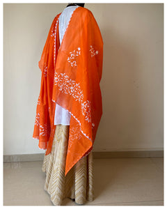 Appliqué Silk Cotton Dupattas