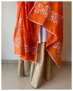 Appliqué Silk Cotton Dupattas