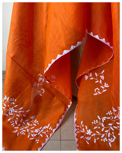 Appliqué Silk Cotton Dupattas