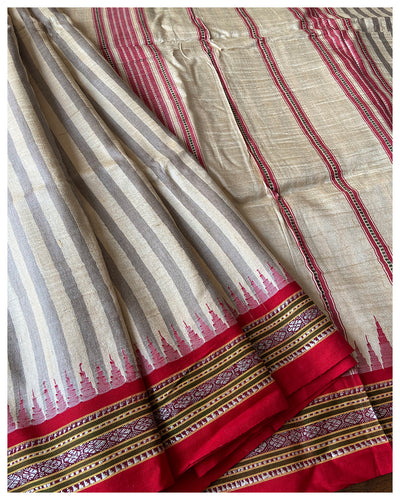 Buta Work On Body Multicolor Vidarbha Tussar Jala Pallu Saree at Rs 10980  in Nagpur