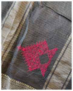 Kasuti Hand-Embroidered Dupatta