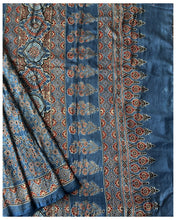 Load image into Gallery viewer, Ajrakh Silk-Cotton Saree