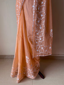 Appliqué Kota Doria Saree