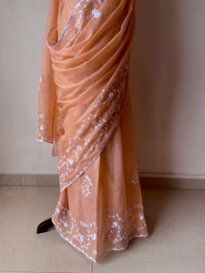 Appliqué Kota Doria Saree