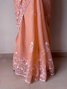 Appliqué Kota Doria Saree