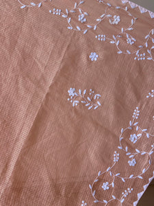 Appliqué Kota Doria Saree