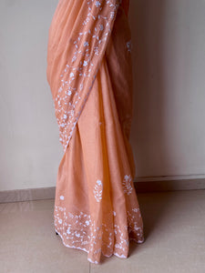 Appliqué Kota Doria Saree