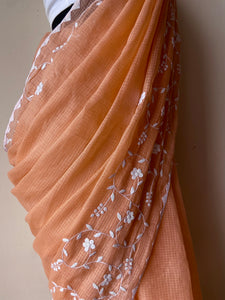 Appliqué Kota Doria Saree