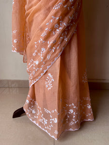 Appliqué Kota Doria Saree