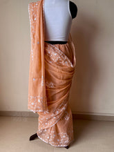 Load image into Gallery viewer, Appliqué Kota Doria Saree